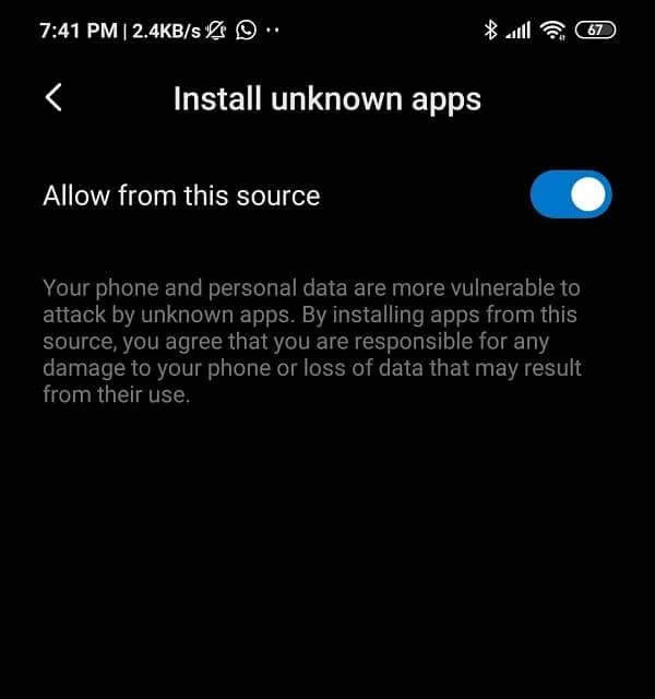 GooglePlayストアを手動でダウンロードしてインストールします