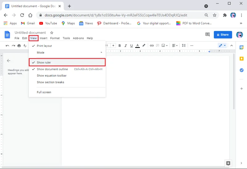 2 formas de cambiar los márgenes en Google Docs