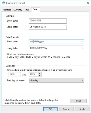 كيفية تغيير تنسيقات التاريخ والوقت في Windows 10