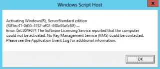 Fix Office-activeringsfoutcode 0xC004F074