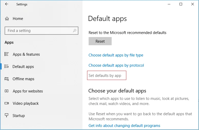 Windows10でデフォルトのプログラムを変更する方法