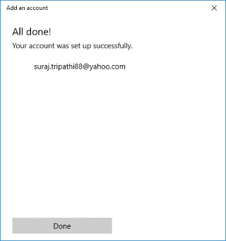 Windows10メールアプリでYahooメールアカウントを設定する