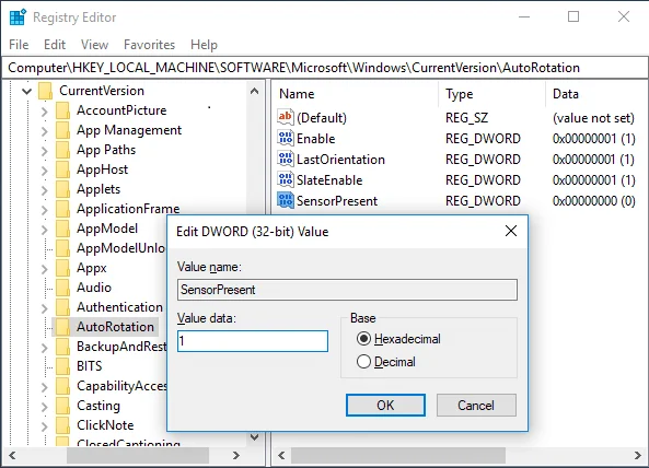Fix Rotation Lock grisé dans Windows 10
