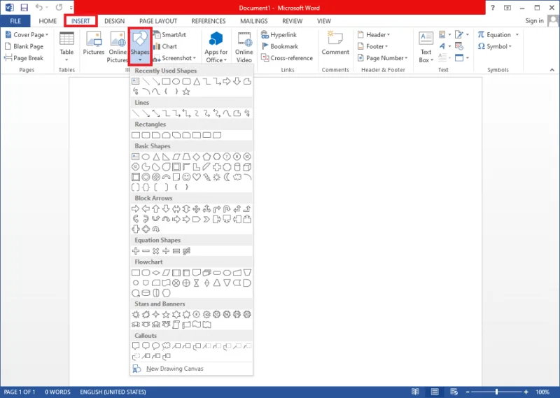 如何在 2021 年在 Microsoft Word 中繪圖 如何在 2021 年在 Microsoft Word 中繪圖