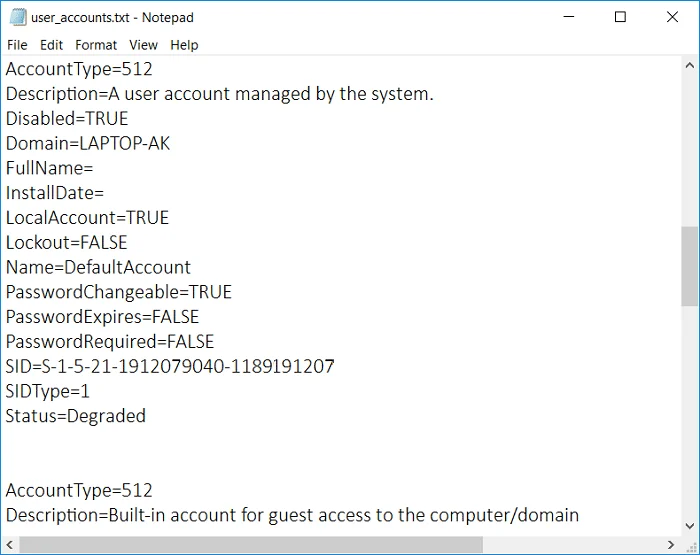 如何在 Windows 10 中查看用戶帳戶詳細信息