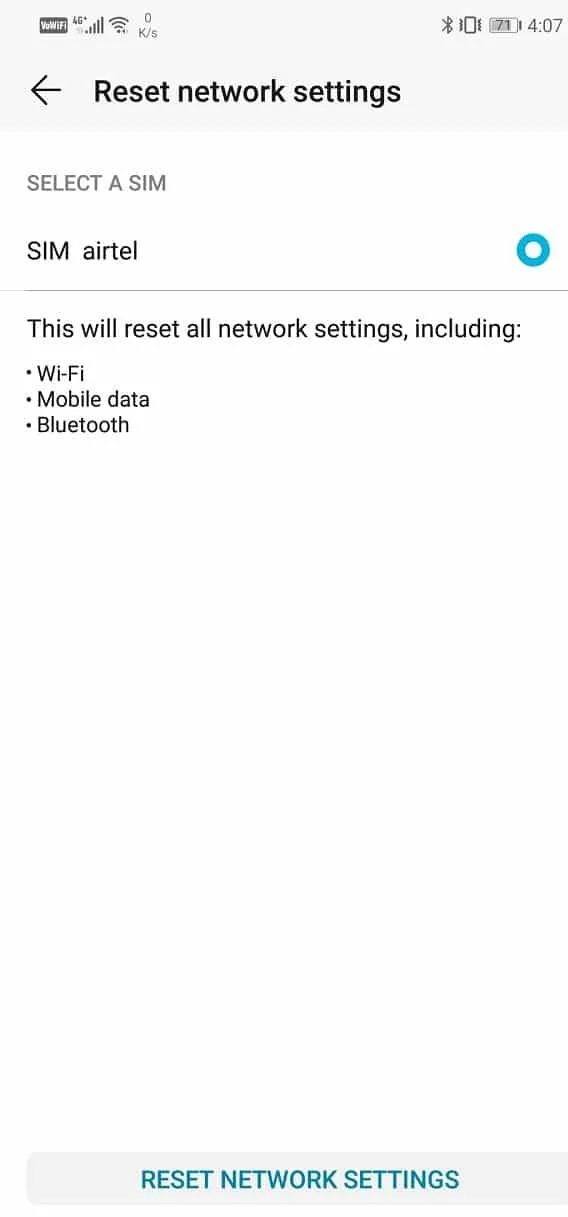 Androidでインターネットが利用できない可能性があるエラーを修正する
