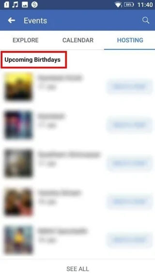 Facebookアプリで誕生日を見つける方法は？
