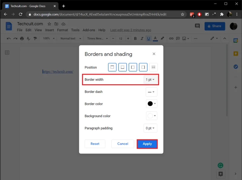 4 Cara Membuat Perbatasan di Google Documents