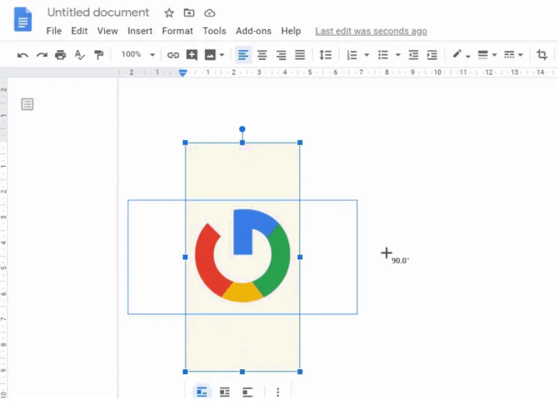 Googleドキュメントで画像を回転させる4つの方法