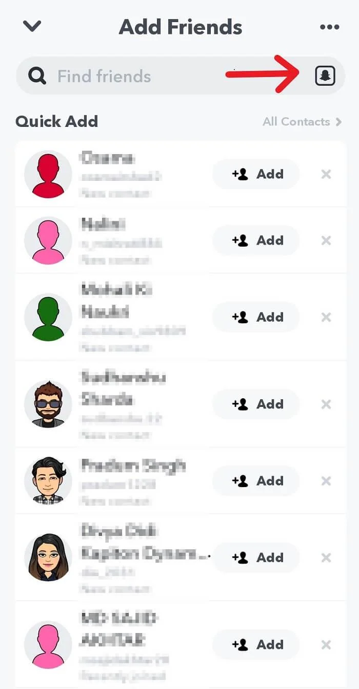 在沒有用戶名或號碼的情況下在 Snapchat 上找人