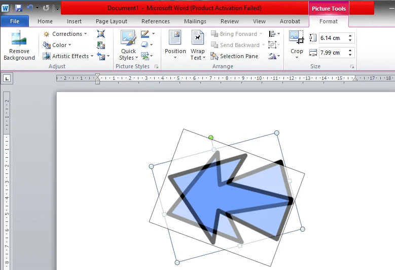 Cara Memutar Gambar atau Gambar di Word