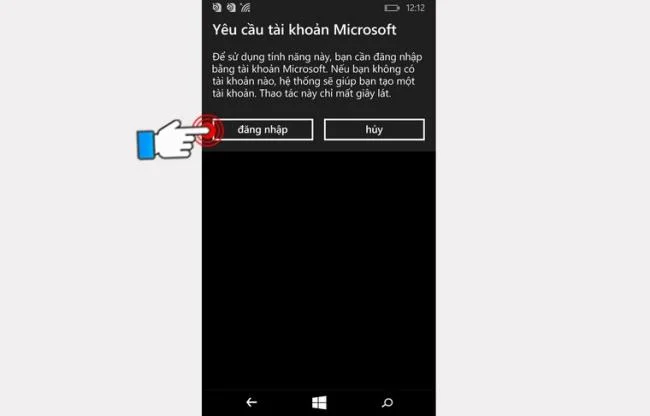 Instructions for creating a Windows Phone account