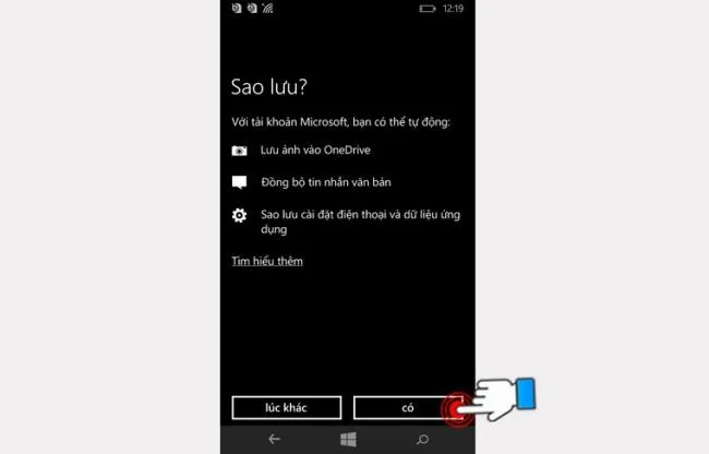 Instructions for creating a Windows Phone account