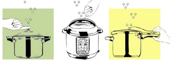 Come scaricare correttamente la pentola a pressione?