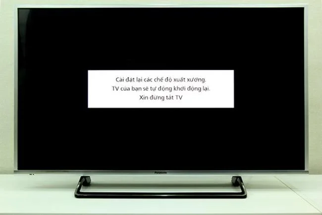 Attendi il ripristino della TV