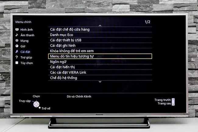 Come sintonizzare i canali TV Panasonic TH-CS630V