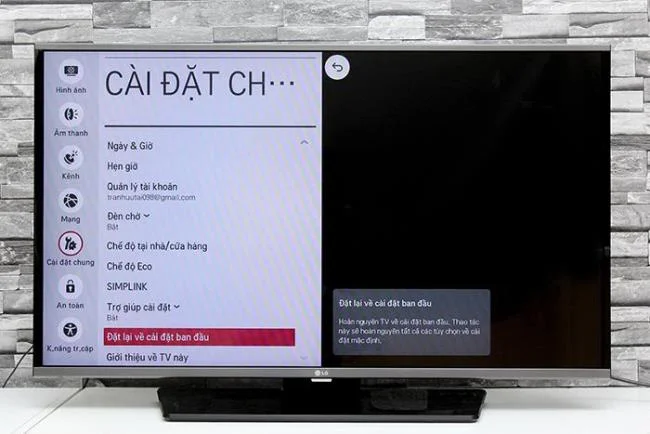 How to factory reset LG TV