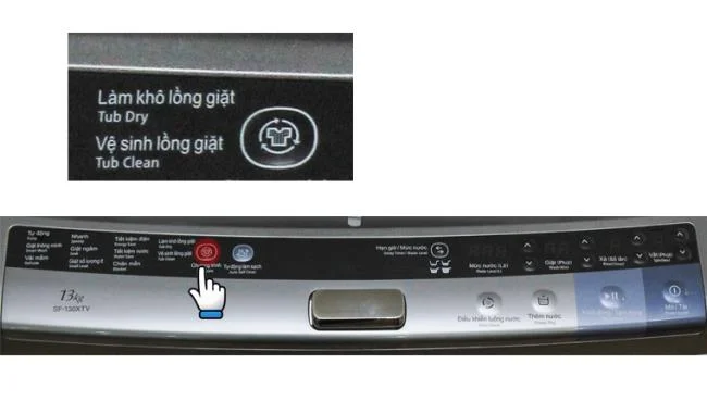 صفحه کنترل ماشین لباسشویی هیتاچی - 130XTV