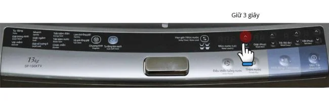 صفحه کنترل ماشین لباسشویی هیتاچی - 130XTV
