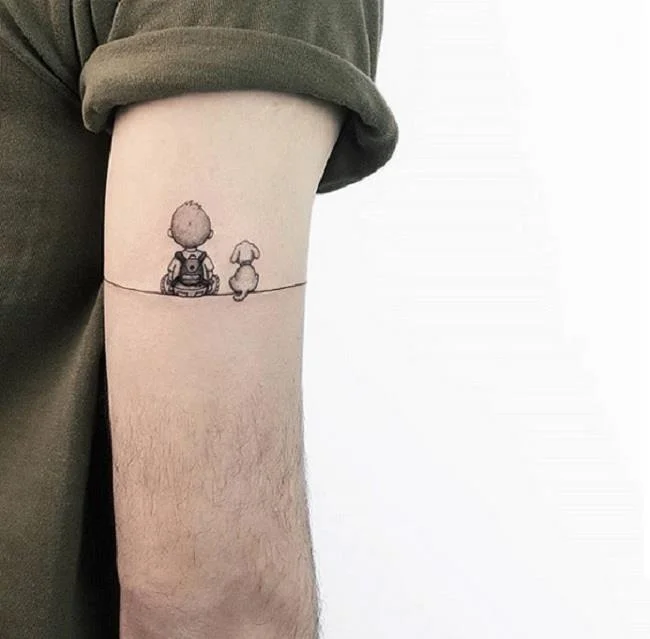 Colección de patrones de tatuajes que expresan soledad.