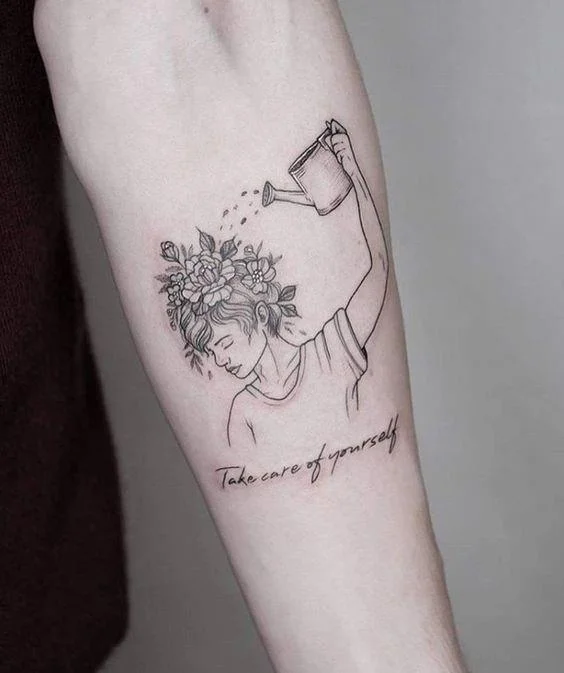 Colección de patrones de tatuajes que expresan soledad.