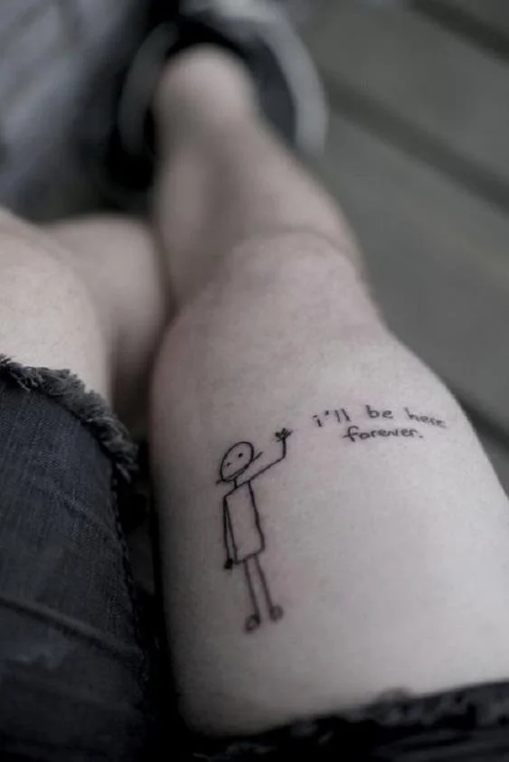 Colección de patrones de tatuajes que expresan soledad.