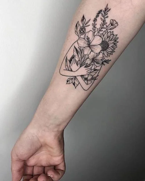 Colección de patrones de tatuajes que expresan soledad.