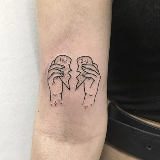 Colección de patrones de tatuajes que expresan soledad.