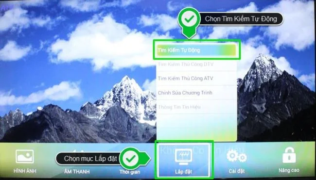 Select Install and select Automatic Search