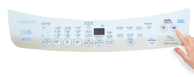 Come utilizzare il pannello di controllo della lavatrice Toshiba AW-B1000GV e AW-B1100GV