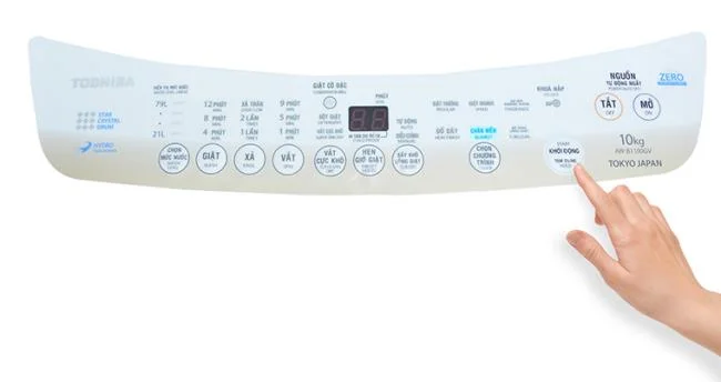 Come utilizzare il pannello di controllo della lavatrice Toshiba AW-B1000GV e AW-B1100GV