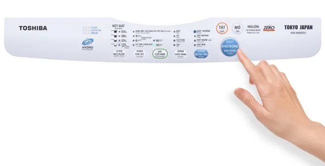 Come utilizzare il pannello di controllo della lavatrice Toshiba AW-A800SV