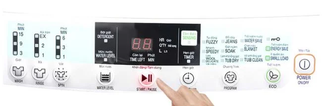 نحوه استفاده از صفحه کنترل ماشین لباسشویی Hitachi SF-80PJ