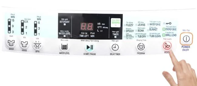 نحوه استفاده از صفحه کنترل ماشین لباسشویی Hitachi SF-80PJ