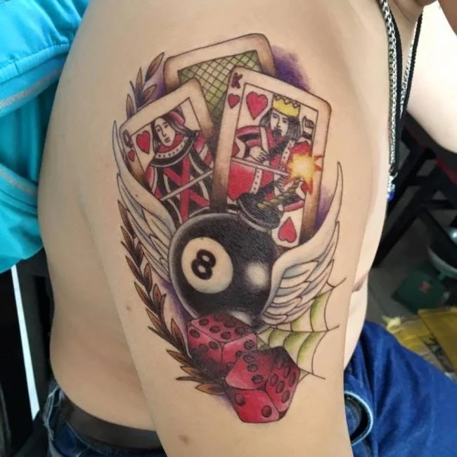 Colección de los mejores diseños de tatuajes: ¿qué dice la baraja de 52 cartas?