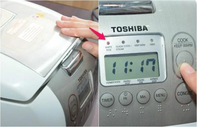 How to cook rice with Toshiba electronic rice cooker