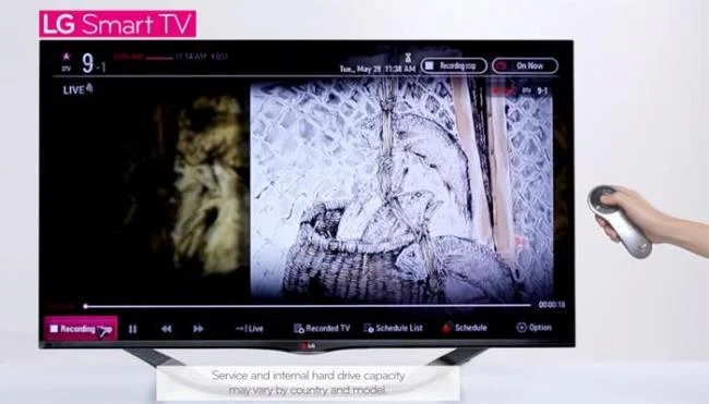 LG 스마트 TV의 타임머신 기능