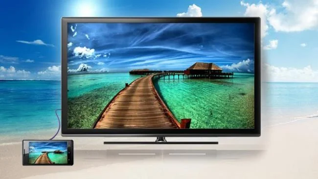 주의해야 할 선명한 TV 및 연결