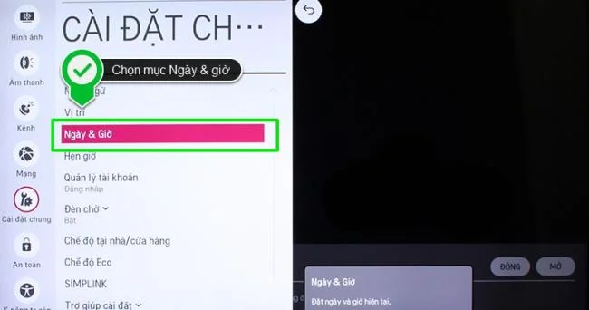 Come impostare l'ora sul sistema operativo Smart TV LG WebOS
