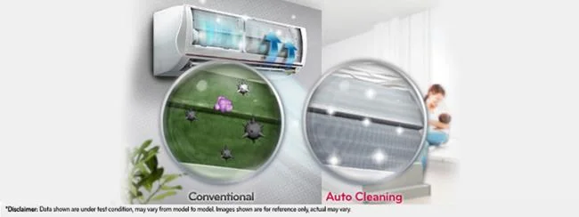 LG klimalarda otomatik temizleme özelliği