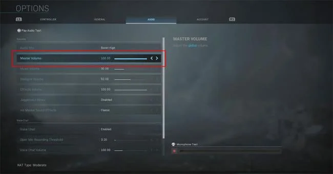 Istruzioni per regolare i passi in Call of Duty: Warzone