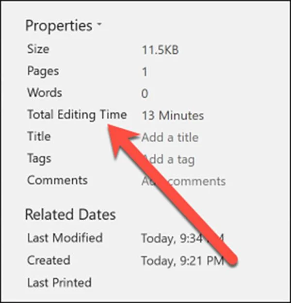 How to know how much time you spend working, typing text in Microsoft Word