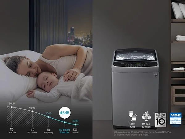 Economize energia com a tecnologia Smart Inverter das máquinas de lavar LG