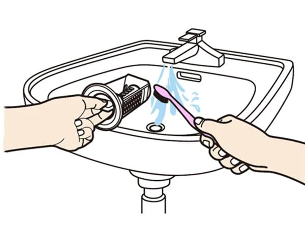 水の詰まりを避けるためにSamsung洗濯機の残留フィルターを掃除する方法の説明