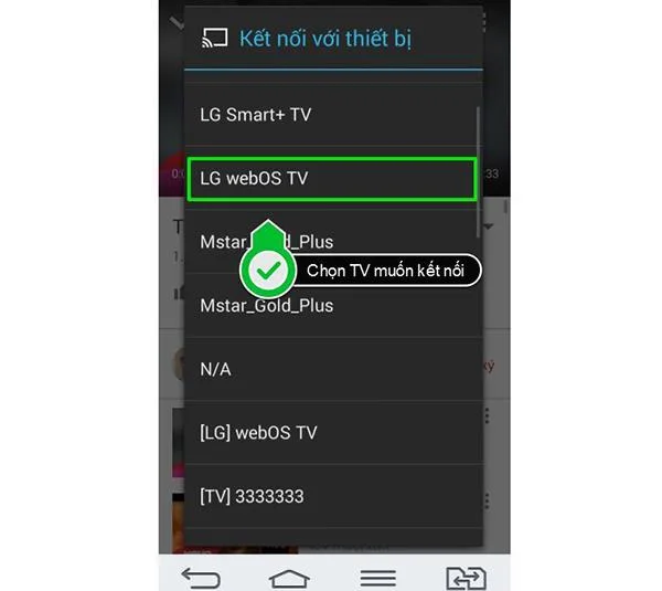 Istruzioni su come condividere i video di YouTube da telefoni, tablet, laptop su Smart TV