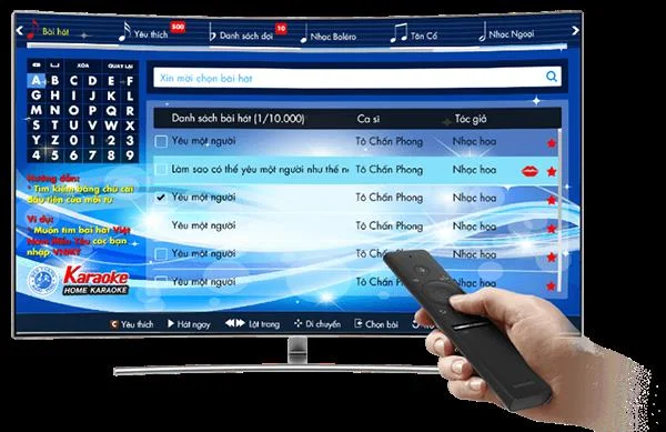 Instructions d'utilisation de l'application Karaoké sur Samsung Smart TV