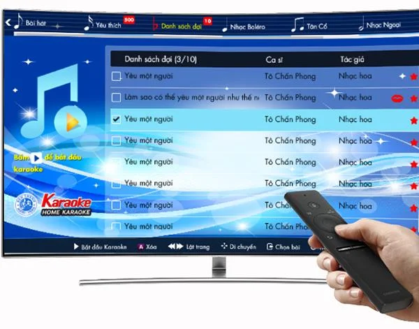Instructions d'utilisation de l'application Karaoké sur Samsung Smart TV