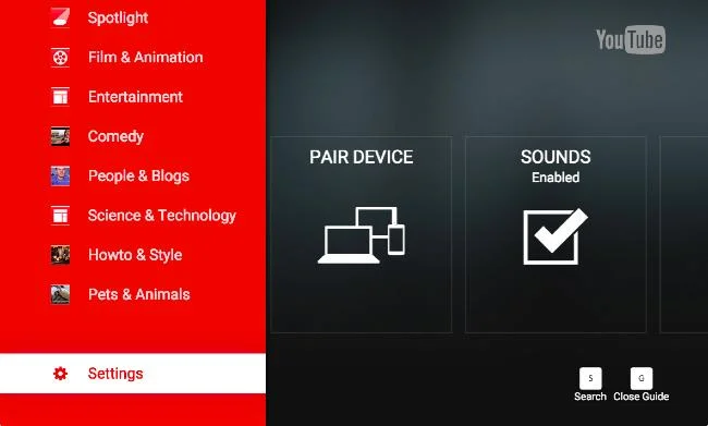 Come accedere all'account YouTube su Smart TV
