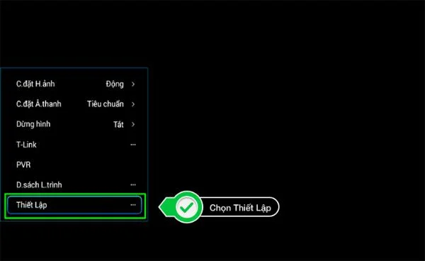 Select Settings