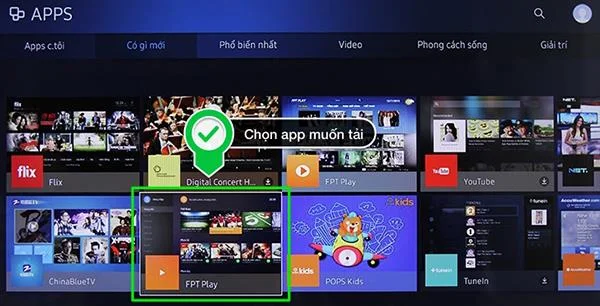 دستورالعمل بارگیری برنامه ها در مدل های تلویزیون هوشمند سامسونگ